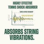 LOGEN Tennis Dampener – Stays on The Racket – 3-Pack Tennis Racket Dampener – Tennis Shock Absorber/Tennis Vibration Dampener – Elbow Pain Relief Tennis Dampener for Racket Vibration (LOGEN Green)