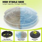 LOYPEXE Tennis Practice Rebounder Tennis Trainer Set Solo Tennis Trainer with String Practice Equipment 3 Replacement Rebound Balls Portable Tennis Practice Equipment for Adults Kids Beginners