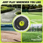 LOYPEXE Tennis Practice Rebounder Tennis Trainer Set Solo Tennis Trainer with String Practice Equipment 3 Replacement Rebound Balls Portable Tennis Practice Equipment for Adults Kids Beginners