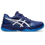 ASICS Kid's Gel-Game 8 Grade School Tennis Shoes, 3.5, Dive Blue/White