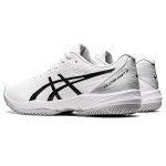 ASICS Men's Solution Swift FlyteFoam Tennis Shoes, 13, White/Black