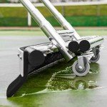 Vermont Rain Shuttle Tennis Court Squeegee | Lightweight Aluminum - 5ft EVA Foam Blade | Heavy Duty Water Remover