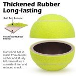 SUNEZLGO Premium 12-Piece Tennis Balls Set, 2.5 Inch Diameter, Durable Thickened Safe Natural Rubber, Multi-Purpose, Ideal Sports Gift