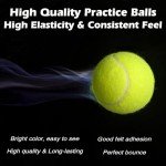 SUNEZLGO Premium 12-Piece Tennis Balls Set, 2.5 Inch Diameter, Durable Thickened Safe Natural Rubber, Multi-Purpose, Ideal Sports Gift