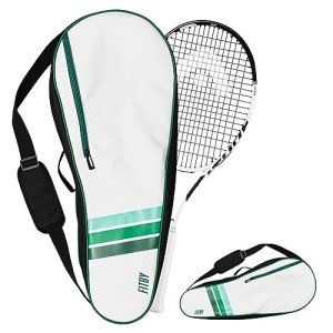 Fitby Tennis Bag- Durable Tennis Bags for Men and Women- Lightweight Tennis Racket Bag- Versatile Bags for Beginners and Professional Tennis Players- Roomy Interior Tennis Bags (White)