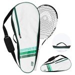 Fitby Tennis Bag- Durable Tennis Bags for Men and Women- Lightweight Tennis Racket Bag- Versatile Bags for Beginners and Professional Tennis Players- Roomy Interior Tennis Bags (White)