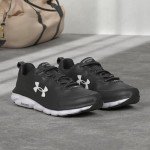 Under Armour Men's Charged Assert 9, Black (001)/White, 11 M US