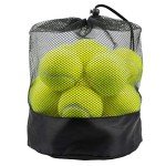 Tebery 20 Pack Green Advanced Training Tennis Balls Practice Ball with Mesh Carry Bag