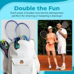 TRESSIS Tennis Racket Dampener - Cute Fun Designs - Vibration & Noise-Reducing Tennis Shock Absorber for Racquets - Secure, Easy-Install Accessories for Players of All Levels