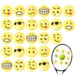 Jexine 30 Pcs Tennis Vibration Dampener Silicone Tennis Racket Dampener Cute Tennis Supplies for Gift (Assorted)
