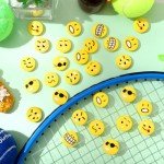 Jexine 30 Pcs Tennis Vibration Dampener Silicone Tennis Racket Dampener Cute Tennis Supplies for Gift (Assorted)