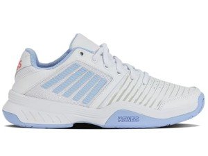 K-Swiss Women's Court Express Tennis Shoe, White/Open Air/Strawberry Ice, 7.5 M