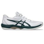 ASICS Men's Game FlyteFoam Tennis Shoes, 10.5, White/Saxon Green
