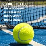 kisportee Tennis Balls,12 Pack Advanced Training Tennis Balls Practice Balls for Beginner, Pet Dog Tennis Balls, Come with Mesh Bag for Easy Carry