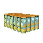 Wilson Profile All Court Tennis Balls - Yellow, 24 Can Case (72 Balls)