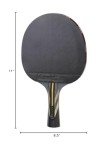 STIGA Carbon Fiber Ping Pong Paddle - 2mm Sponge, Flared Handle - Performance Table Tennis Racket, Black