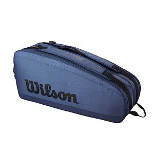 WILSON Ultra V4 Tour Tennis Racket Bag - Blue, Holds up to 6 Rackets