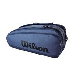WILSON Ultra V4 Tour Tennis Racket Bag - Blue, Holds up to 6 Rackets