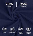 ATTRACO Tennis Skirt for Women with Pockets and Shorts Golf Skort Pickleball Skirt Blue