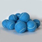 HiBallBall Tennis Balls, 3 Pack Practice Tennis Balls for Beginner, Durable Training Tennis Balls for Dogs (Blue)