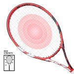 Tennis Rackets for Adults, Pre-Strung 27 Inch Tennis Racquets, Lightweight Tennis Racket Set-2 Player Tennis Racket Set with 3 Balls,2 Grips, 2 Vibration Dampers- Grey and Red