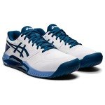 ASICS Men's Gel-Challenger 13 Tennis Shoes, 14, White/Light Indigo