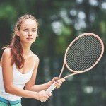 MBFISH Tennis Racket - Super Value Set with Pre-Strung, Comfortable Handle, 27'' Tennis Racquet for Adults, Includes 3 Tennis Balls, 2 Overgrips and 1 Tennis Bag Coral Pink