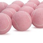 SUNEZLGO Premium 12-Piece Tennis Balls Set, 2.5 Inch Diameter, Durable Thickened Safe Natural Rubber, Multi-Purpose, Ideal Sports Gift