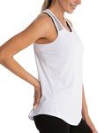Aeuui Womens Workout Tops for Women Racerback Tank Tops Mesh Yoga Shirts Athletic Running Tank Tops Sleeveless Gym Clothes White