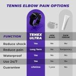 TENEX Ultra Tennis Elbow Brace, Wrist-worn Non-Compression Band, Supports Relief & Recovery from Tennis, Pickleball, Golf, Repetitive Motion, One-size fits Most Men & Women, Pain Shock Absorber