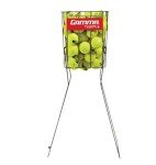 GAMMA Sports Tennis Ball Hopper Hi-Rise 75, Durable, Convenient, Heavy Duty Construction for Easy Pickup, Carrying and Storage, Holds 75 Tennis Balls Silver