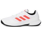 adidas Men's Gamecourt 2.0 Tennis Sneaker, White/Lucid Red/Black, 7