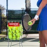 GAMMA Sports Tennis Ball Hopper Hi-Rise 75, Durable, Convenient, Heavy Duty Construction for Easy Pickup, Carrying and Storage, Holds 75 Tennis Balls Silver