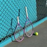 Senston 23" Tennis Racket for Kids Children Boys Girls Tennis Racquets Kids Tennis Racket Pink Color