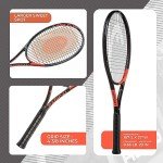 HEAD Ti. Radical Elite Tennis Racket - Pre-Strung Light Balance 27 Inch Racquet, Gray/Orange