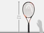 HEAD Ti. Radical Elite Tennis Racket - Pre-Strung Light Balance 27 Inch Racquet, Gray/Orange
