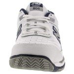 New Balance Men's 806 V1 Tennis Shoe, White, 10 W US