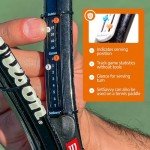 SetSavvy Tennis Score Keeper for Racket and Paddle, Tennis Score Counter, Small, Easy-to-Mount Point Tracker for Recording Points, Games, and Sets, Featherweight Score Keeping Device, 2g (Black)