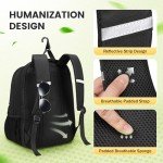 Taygeer Tennis Bag, Tennis Backpack Bags for Women Men 2 Rackets with Ventilated Shoe Compartment, Sport Backpack for Pickleball Paddle, and Other Racquet Accessories, Black