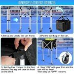 Angooni Lightweight Tennis Cart with Silent Wheels