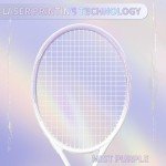 MBFISH Tennis Racket - Super Value Set with Pre-Strung, Comfortable Handle, 27'' Tennis Racquet for Adults, Natural Series Includes 3 Tennis Balls, 2 Overgrips and 1 Tennis Bag Misty Purple 1Pes