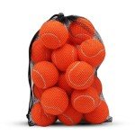 SHYUJAJIE Tennis Balls, 20 Pack Training Tennis Balls,High Elasticity Practice Tennis for Beginner, Exercise Playing Balls for Pet Dog (Orange)