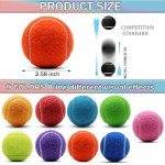 SHYUJAJIE Tennis Balls, 20 Pack Training Tennis Balls,High Elasticity Practice Tennis for Beginner, Exercise Playing Balls for Pet Dog (Orange)
