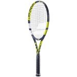 Babolat Boost Aero Yellow Tennis Racquet (4 3/8" Grip) Strung with White Babolat Syn Gut at Mid-Range Tension
