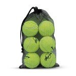 Magicorange Tennis Balls, 6 Pack Advanced Training Tennis Balls Practice Balls, Pet Dog Playing Balls, Come with Mesh Bag for Easy Transport, Good for Beginner Training Ball (Yellow) (Yellow)