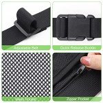 TOBWOLF Adjustable Tennis Ball Band Holder, Pickleball Hip Pouch, Mesh Waist Bag Pouch Carrier, Fanny Pack Holding 8-10 Tennis or Pickleball, Cycling, Golf