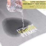 DAVAXI 6 Pcs Tennis Towels - Soft Embroidered Prints with Carabiner Clip - Fun Gift for Women, Men, Team Sports