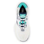 New Balance Men's FuelCell 796 V4 Tennis Shoe, White/Nb Navy/Cyber Jade, 9.5 X-Wide