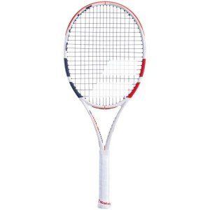 Babolat Pure Strike 103 Tennis Racquet Racquet - Strung with 16g White Syn Gut at Mid-Range Tension (4 3/8" Grip)
