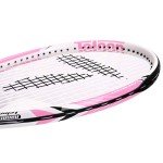 Teloon Recreational Adult Tennis Rackets-27 inch Tennis Racquet for Men and Women College Students Beginner Tennis Racket. (V9-Pink and White)